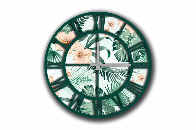 Koristekello Tezeren 50 cm Pyöreä Floral, Monivärinen