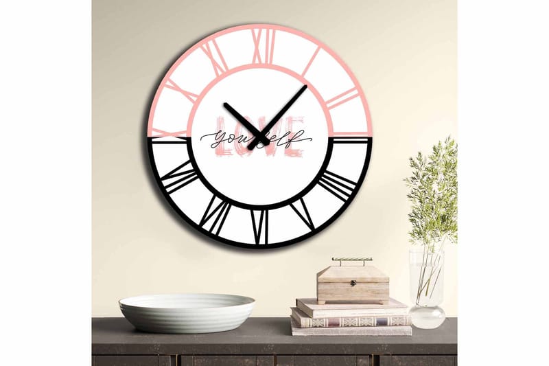 Koristekello Tezeren 50 cm Pyöreä - Monivärinen - Sisustustuotteet - Seinäkoristeet - Kellot