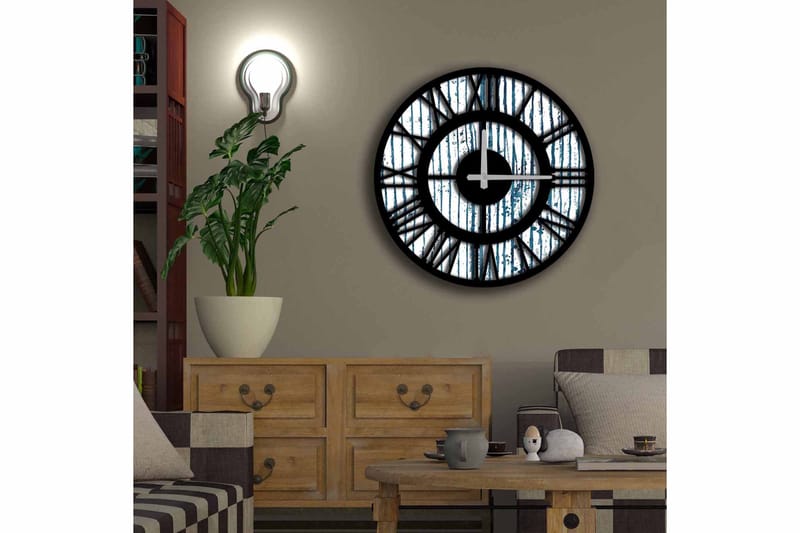 Koristekello Tezeren 50 cm Pyöreä - Monivärinen - Sisustustuotteet - Seinäkoristeet - Kellot