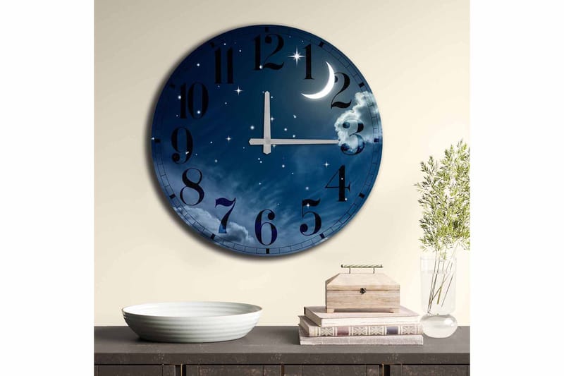 Koristekello Tezeren 50 cm Pyöreä Scenic - Monivärinen - Sisustustuotteet - Seinäkoristeet - Kellot