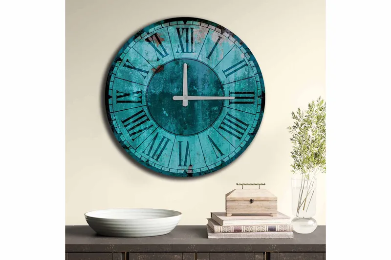 Koristekello Tezeren 50 cm Pyöreä - Monivärinen - Sisustustuotteet - Seinäkoristeet - Kellot