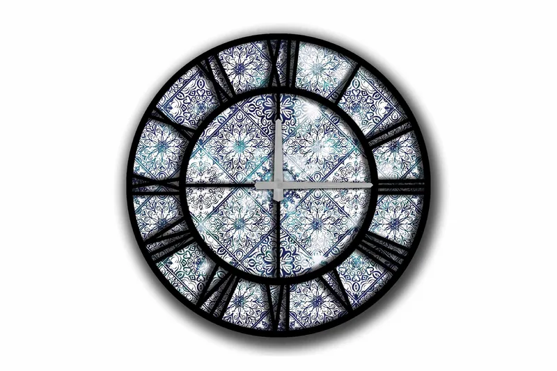 Koristekello Tezeren 50 cm Pyöreä, Monivärinen