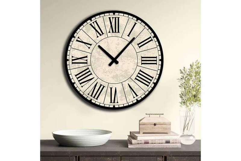 Koristekello Tezeren 50 cm Pyöreä - Monivärinen - Sisustustuotteet - Seinäkoristeet - Kellot