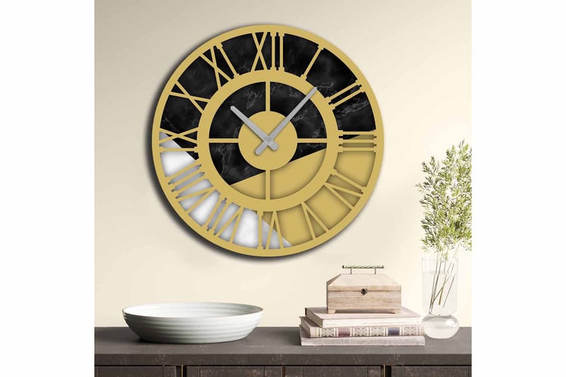 Koristekello Tezeren 50 cm Pyöreä - Monivärinen - Sisustustuotteet - Seinäkoristeet - Kellot