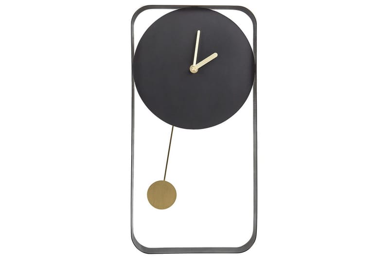 Pendelur Beliani Servoz Black||GOLD - Sisustustuotteet - Seinäkoristeet - Kellot - Seinäkellon koneisto