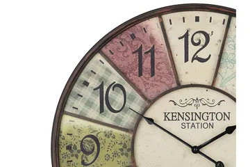 Seinäkello Boswil 59 cm - Monivärinen - Sisustustuotteet - Seinäkoristeet - Kellot