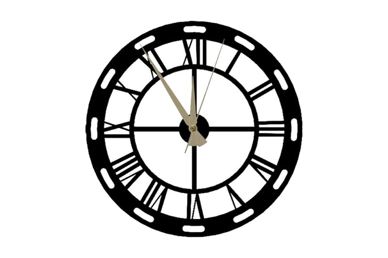 Seinäkello Igarka 48x50 cm, Metalli/Musta