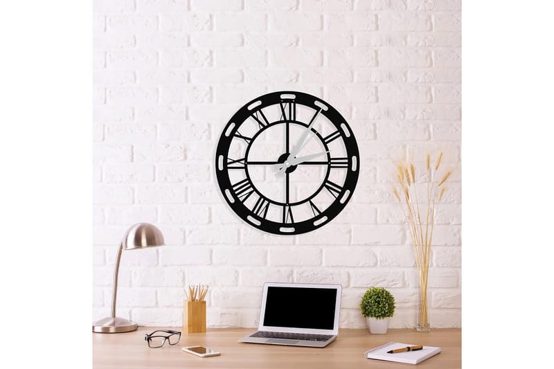 Seinäkello Igarka 48x50 cm - Metalli/Musta - Sisustustuotteet - Seinäkoristeet - Kellot