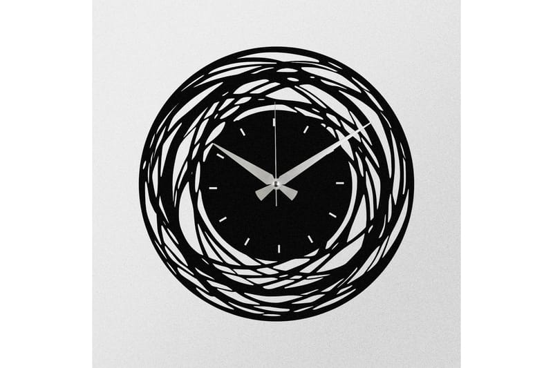 Seinäkello Kwadik Abstrakti - Musta - Sisustustuotteet - Seinäkoristeet - Kellot