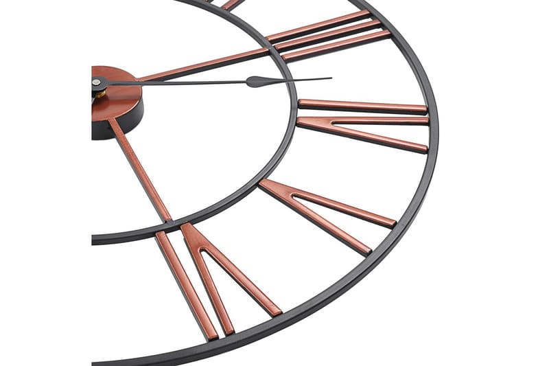 Seinäkello metalli 58 cm punainen - Punainen - Sisustustuotteet - Seinäkoristeet - Kellot