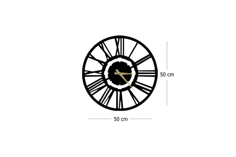 Seinäkello Metalli - Sisustustuotteet - Seinäkoristeet - Kellot
