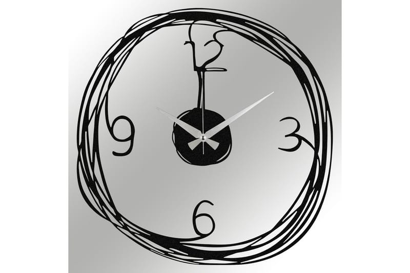 Seinäkello Middelie - Musta - Sisustustuotteet - Seinäkoristeet - Kellot