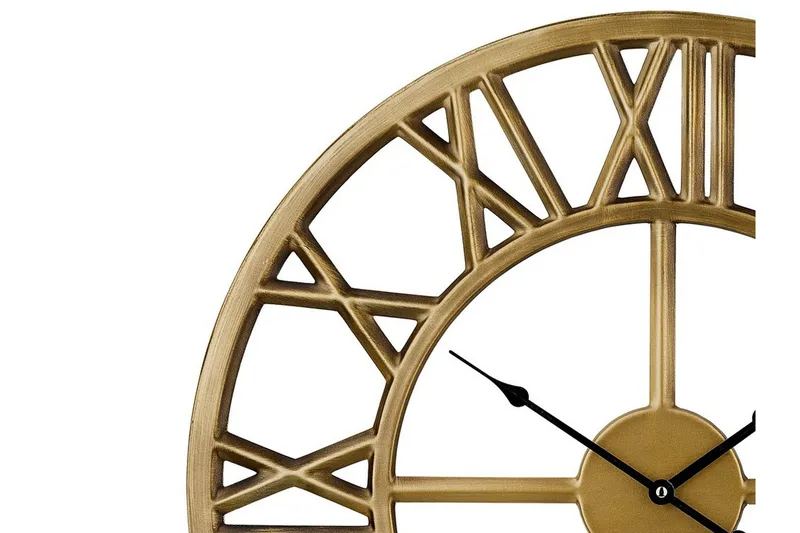 Seinäkello Nottwil 61 cm - Kulta - Sisustustuotteet - Seinäkoristeet - Kellot