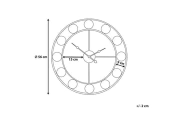 Seinäkello Reiden 56 cm - Sisustustuotteet - Seinäkoristeet - Kellot