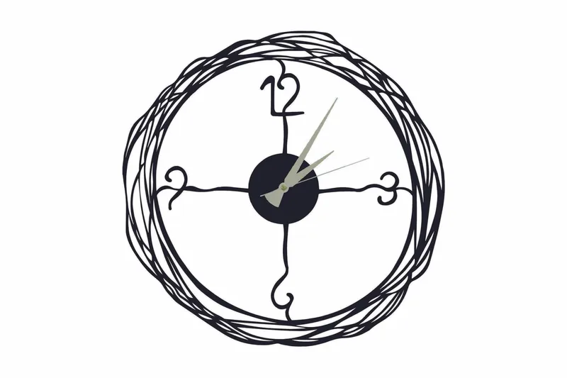 Seinäkello Salemal 50x50 cm, Metalli/Musta