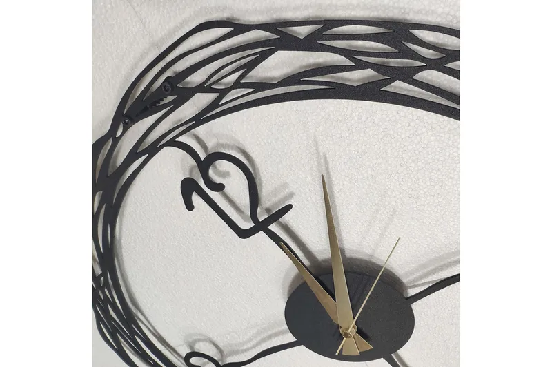 Seinäkello Salemal 50x50 cm - Metalli/Musta - Sisustustuotteet - Seinäkoristeet - Kellot