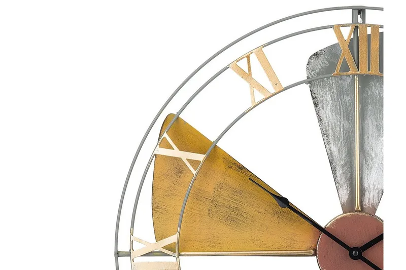 Seinäkello Wikon 60 cm - Monivärinen - Sisustustuotteet - Seinäkoristeet - Kellot