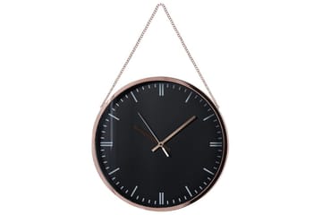 Väggklocka Beliani Bezas Black||Copper - Sisustustuotteet - Seinäkoristeet - Kellot - Seinäkellon koneisto