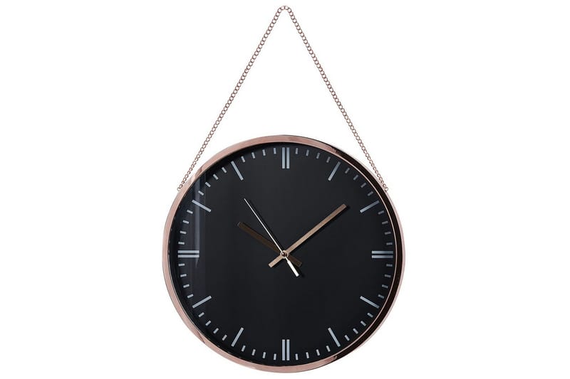 Väggklocka Beliani Bezas Black||Copper
