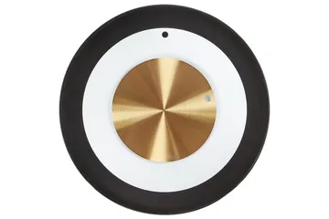 Väggklocka Beliani Cluses Black||White||GOLD - Sisustustuotteet - Seinäkoristeet - Kellot - Seinäkellon koneisto