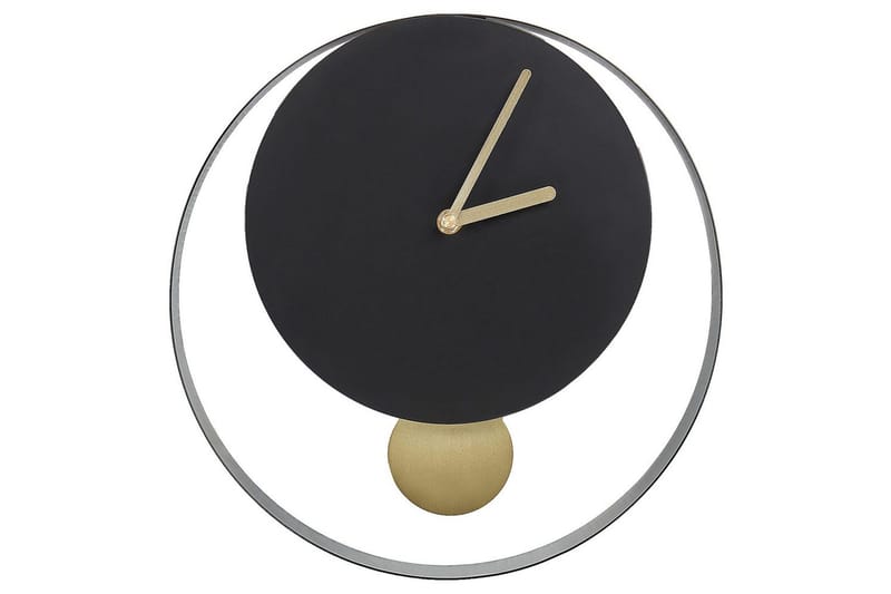 Väggklocka Beliani Magland Black||GOLD