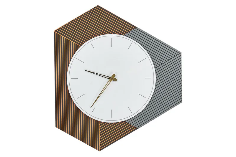 Väggklocka Beliani Sailon White||Light Orange||Light grey, undefined