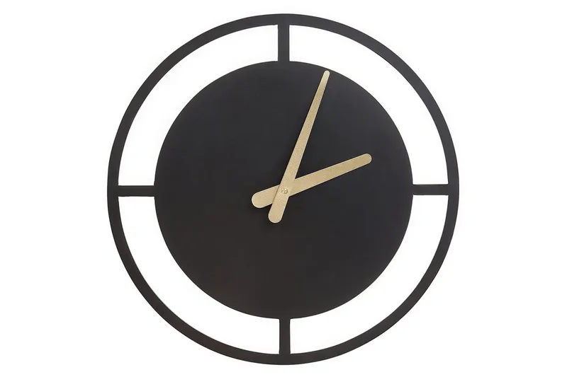 Väggklocka Beliani Trient Black||GOLD, undefined