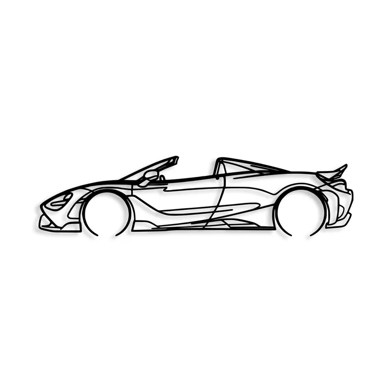 Koristeellinen metallinen seinäkoriste Wallxpert McLaren (70 x 17 cm), undefined