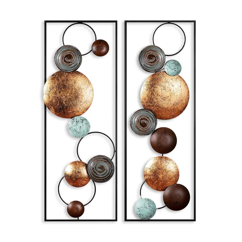 Koristeellinen metallinen seinäkoriste Wallxpert Meldon (32 x 90 x 4 cm), undefined