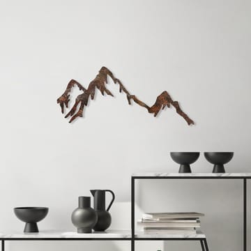 Koristeellinen metallinen seinäkoriste Wallxpert Rusty Mountain (45 x 70 cm) - Sisustustuotteet - Seinäkoristeet - Seinätarrat