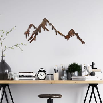 Koristeellinen metallinen seinäkoriste Wallxpert Rusty Mountain (45 x 70 cm) - Sisustustuotteet - Seinäkoristeet - Seinätarrat