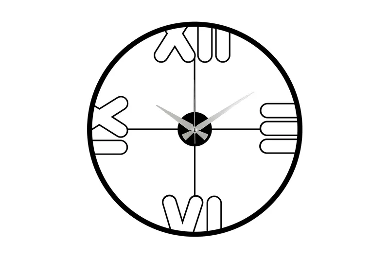 Mali - Musta - Sisustustuotteet - Seinäkoristeet - Kellot