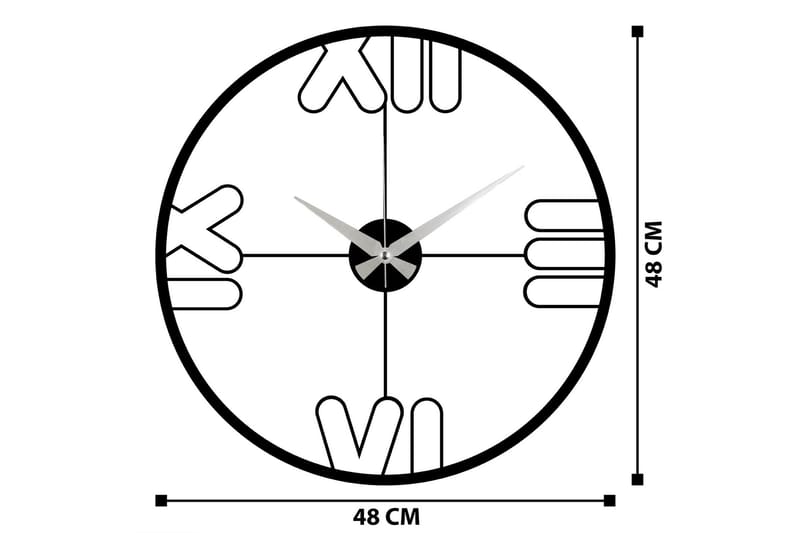 Mali - Musta - Sisustustuotteet - Seinäkoristeet - Kellot