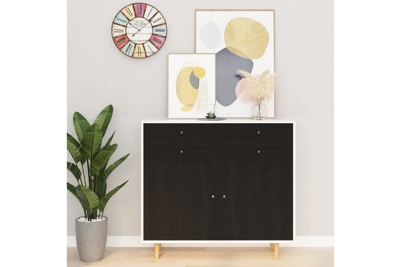 Itseliimautuvat huonekalukalvot 2 kpl tumma puu 500x90 cm - Musta - Sisustustuotteet - Seinäkoristeet - Muovikoristeet
