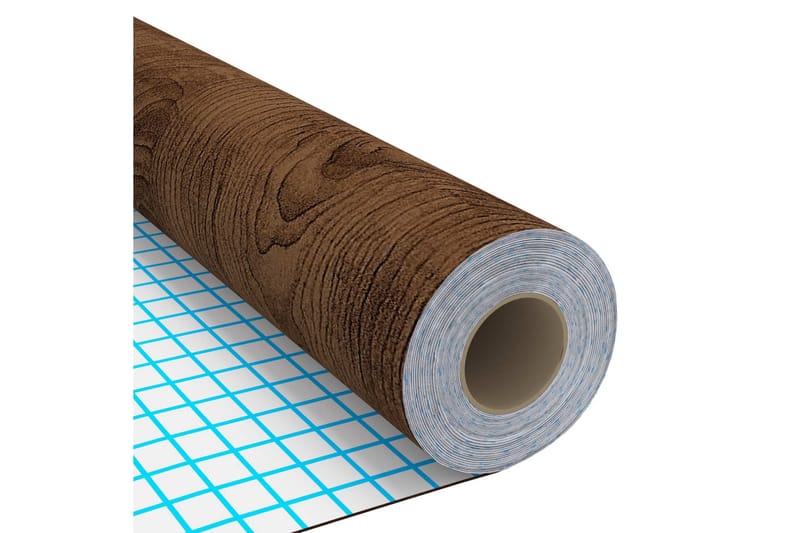 Itseliimautuvat ovikalvot 4 kpl tumma tammi 210x90 cm PVC - Ruskea - Sisustustuotteet - Seinäkoristeet - Muovikoristeet