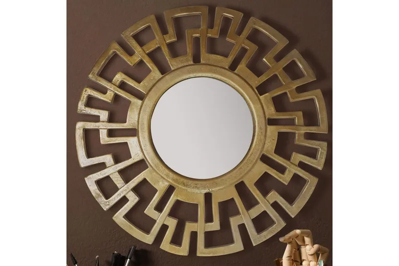 Peili Wohnling Art Deco Pyöreä 60 cm Moderni - Sisustustuotteet - Peili - Eteispeili