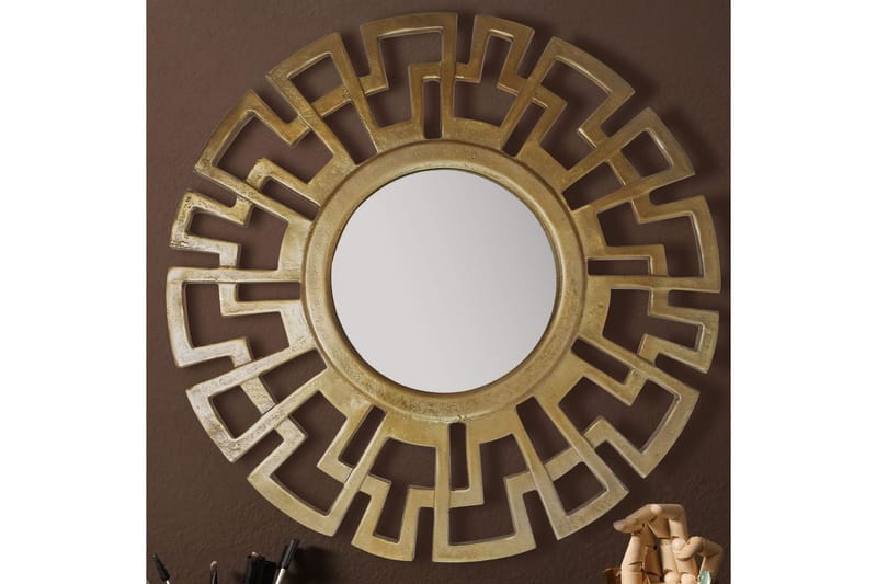 Peili Wohnling Art Deco Pyöreä 60 cm Moderni - Sisustustuotteet - Seinäkoristeet - Muovikoristeet