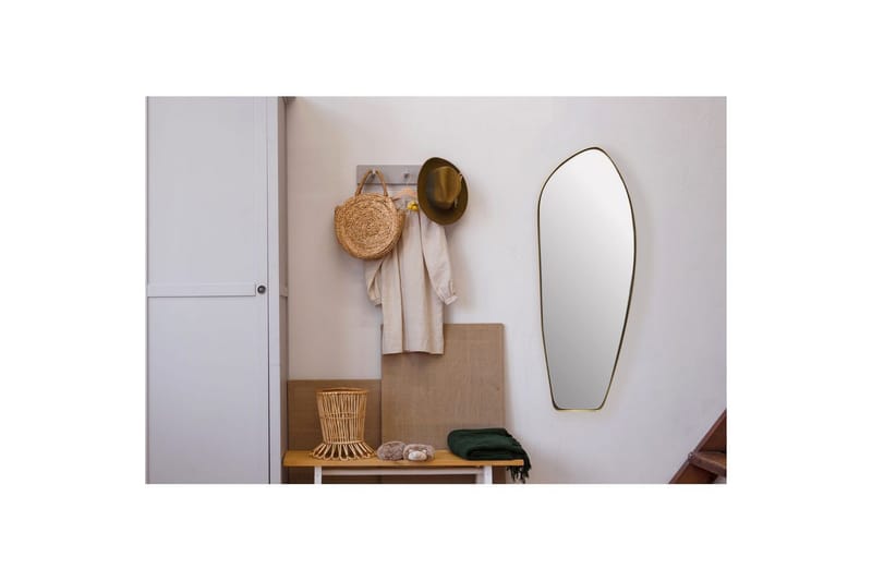 Peili Wohnling Epäkeskeinen metallikehys soikea 90 cm - Sisustustuotteet - Peili - Eteispeili