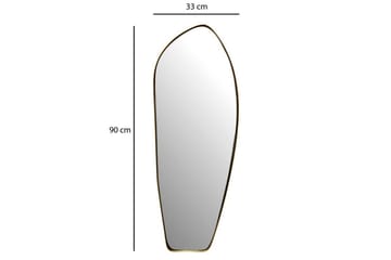 Peili Wohnling Epäkeskeinen metallikehys soikea 90 cm - Sisustustuotteet - Peili - Eteispeili