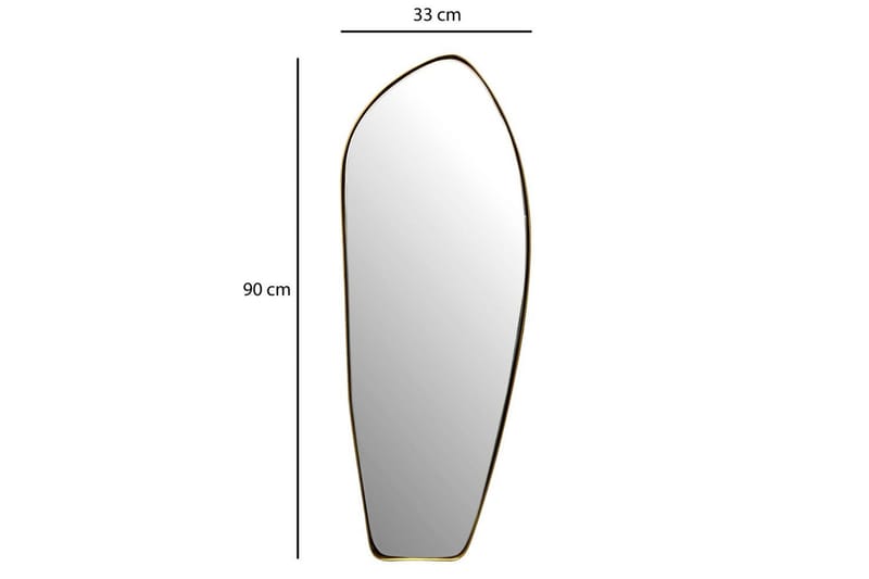 Peili Wohnling Epäkeskeinen metallikehys soikea 90 cm - Sisustustuotteet - Seinäkoristeet - Muovikoristeet