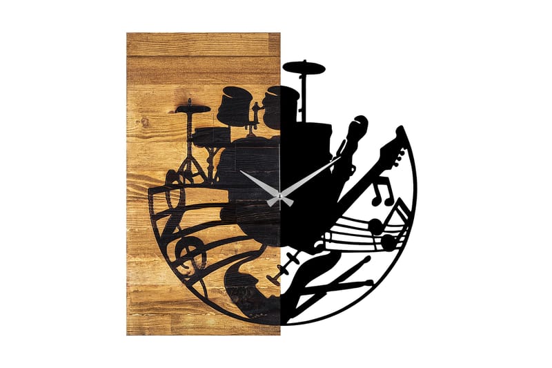 Puukello 33, Musta/Pähkinä