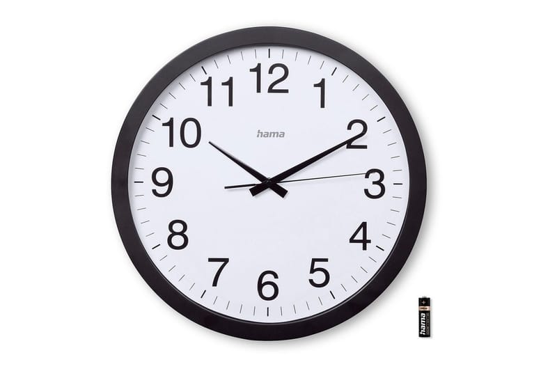 Seinäkello Hama Aruba 40 cm - Musta - Sisustustuotteet - Seinäkoristeet - Kellot