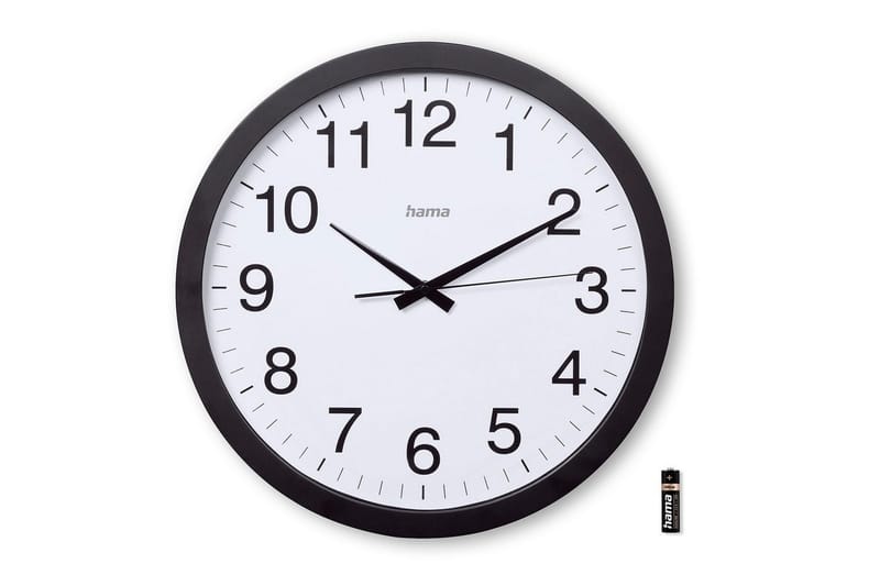 Seinäkello Hama Aruba 40 cm - Musta - Sisustustuotteet - Seinäkoristeet - Kellot