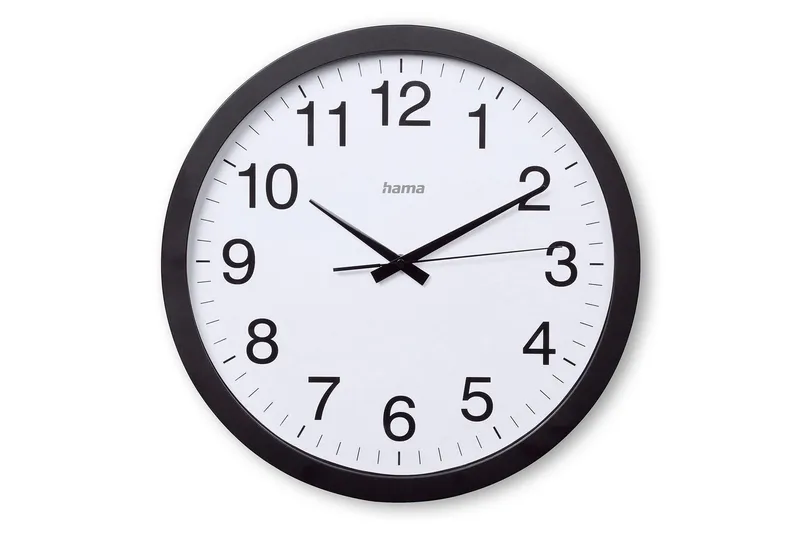 Seinäkello Hama Aruba 40 cm, Musta