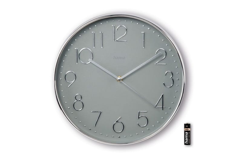 Seinäkello Hama Corsica 30 cm - Hopea - Sisustustuotteet - Seinäkoristeet - Kellot