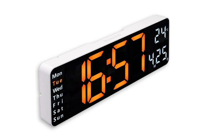 Seinäkello Hama Digitaalinen Santa Cruz - Musta - Sisustustuotteet - Seinäkoristeet - Kellot