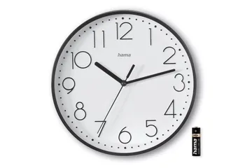 Seinäkello Hama Salina 22 cm - Musta - Sisustustuotteet - Seinäkoristeet - Kellot