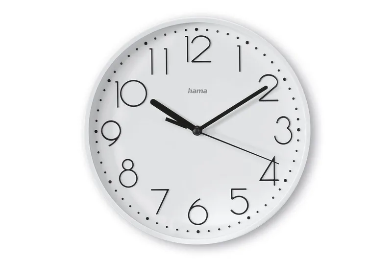 Seinäkello Hama Salina 22 cm, Valkoinen