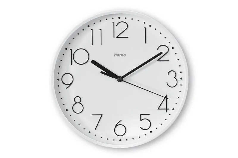 Seinäkello Hama Salina 22 cm, Valkoinen