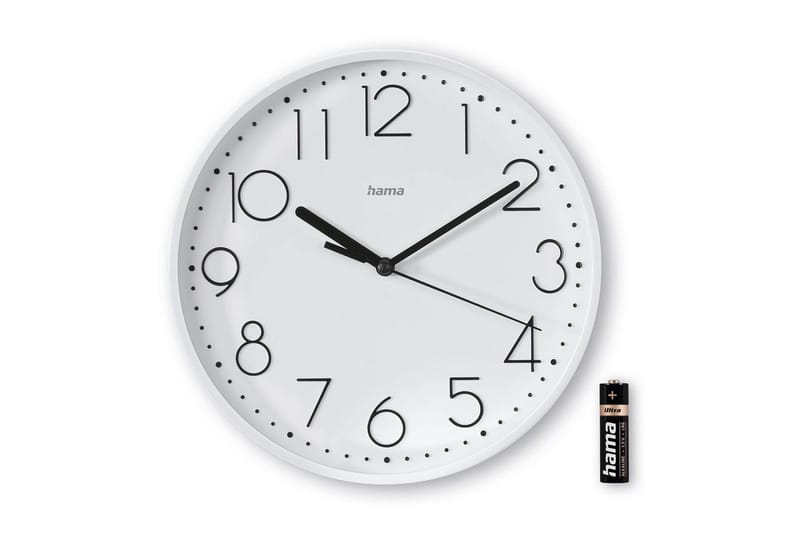 Seinäkello Hama Salina 22 cm - Valkoinen - Sisustustuotteet - Seinäkoristeet - Kellot